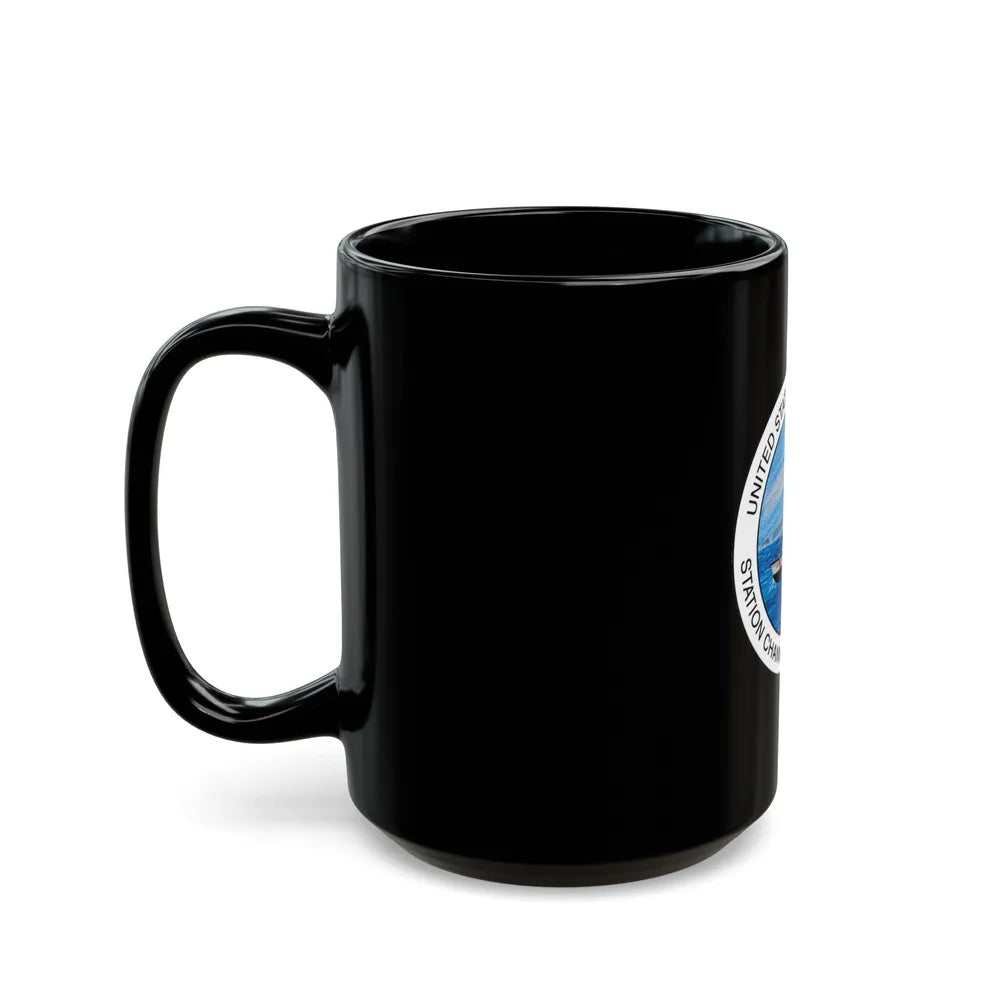 USCG Station Channel Islands Harbor (U.S. Coast Guard) Black Coffee Mug-Go Mug Yourself