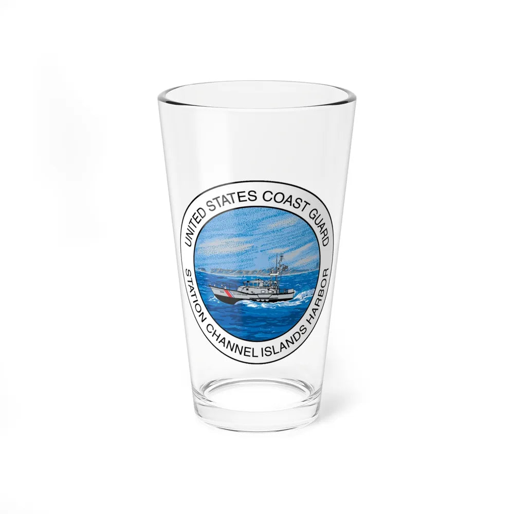 USCG Station Channel Islands Harbor (U.S. Coast Guard) Pint Glass 16oz-16oz-Go Mug Yourself