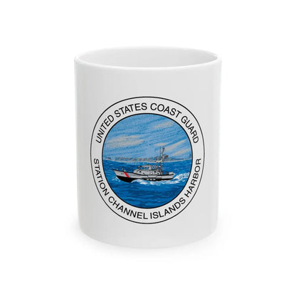 USCG Station Channel Islands Harbor (U.S. Coast Guard) White Coffee Mug-11oz-Go Mug Yourself