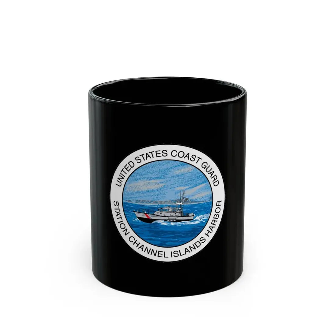 USCG Station Channel Islands Harbor (U.S. Coast Guard) Black Coffee Mug 11oz - Go Mug Yourself