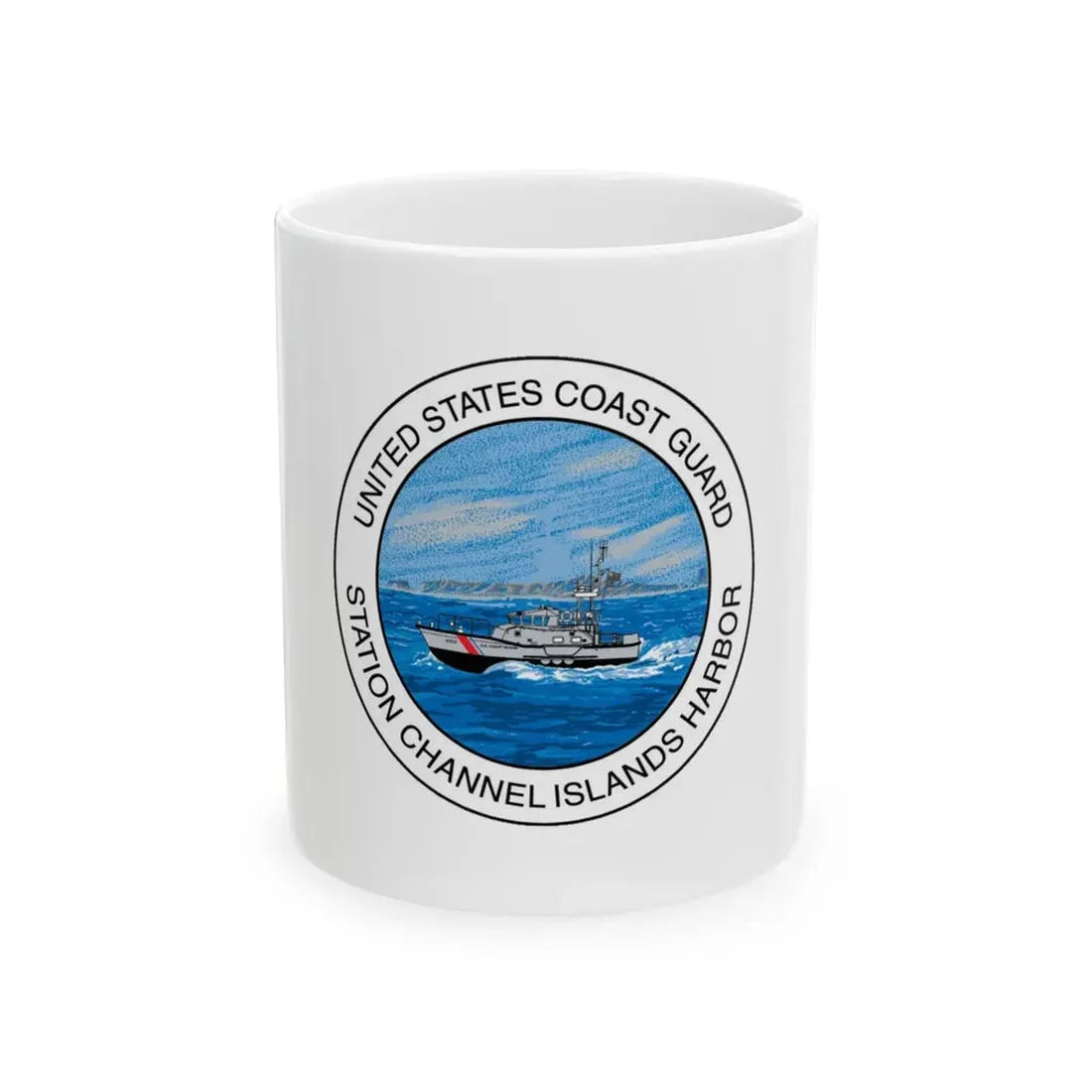 USCG Station Channel Islands Harbor (U.S. Coast Guard) White Coffee Mug 11oz - Go Mug Yourself