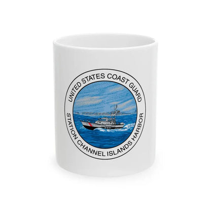 USCG Station Channel Islands Harbor (U.S. Coast Guard) White Coffee Mug 11oz - Go Mug Yourself
