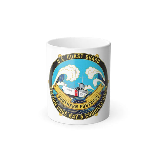 USCG Station Coos Bay (U.S. Coast Guard) Color Changing Mug 11oz-11oz-Go Mug Yourself