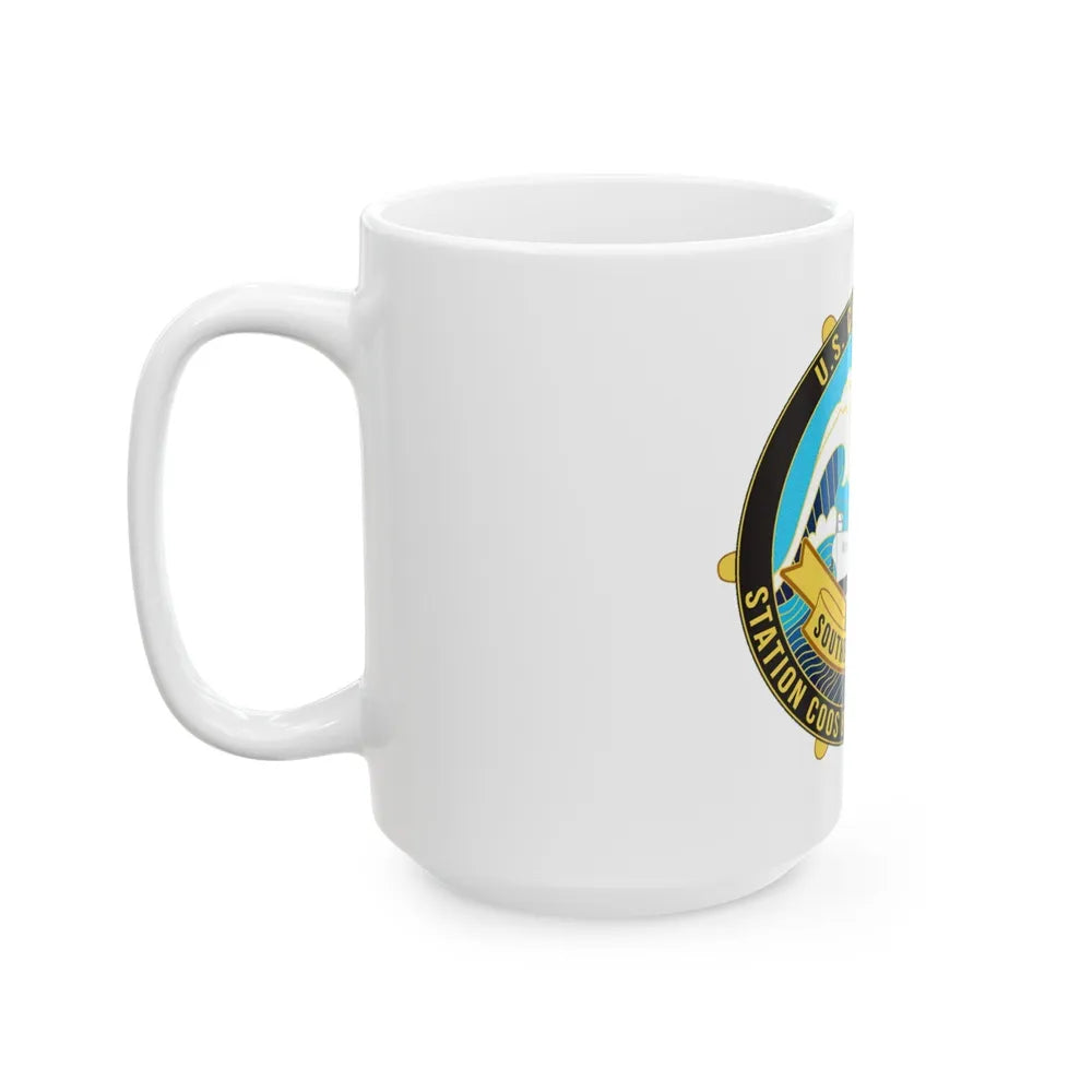 USCG Station Coos Bay (U.S. Coast Guard) White Coffee Mug-Go Mug Yourself