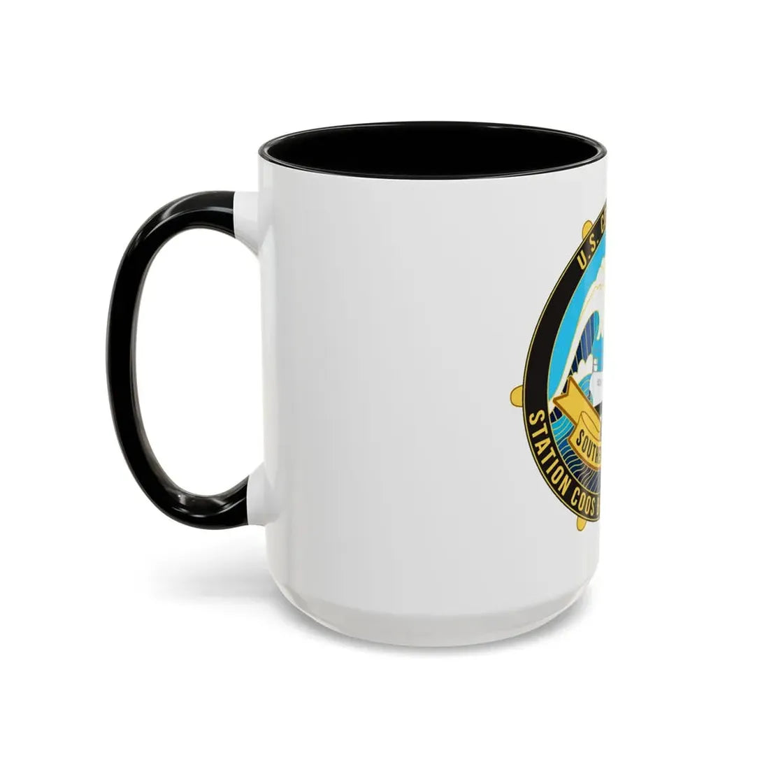 USCG Station Coos Bay (U.S. Coast Guard) Accent Coffee Mug - Go Mug Yourself