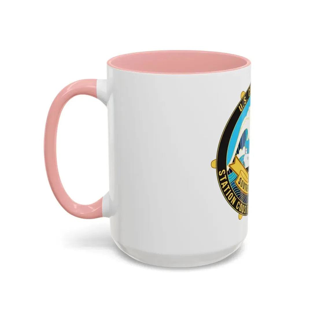 USCG Station Coos Bay (U.S. Coast Guard) Accent Coffee Mug - Go Mug Yourself