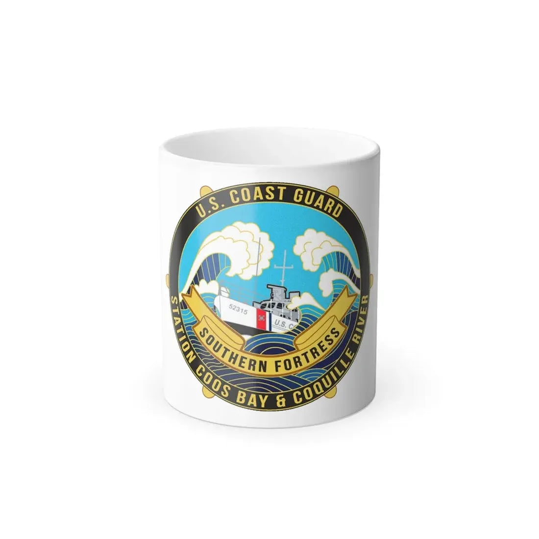 USCG Station Coos Bay (U.S. Coast Guard) Color Changing Coffee Mug 11oz - Go Mug Yourself