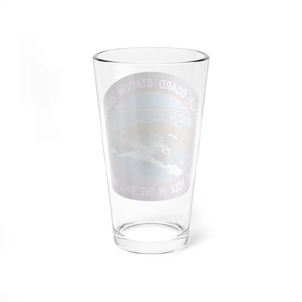 USCG Station Depoe Bay (U.S. Coast Guard) Pint Glass 16oz-Go Mug Yourself