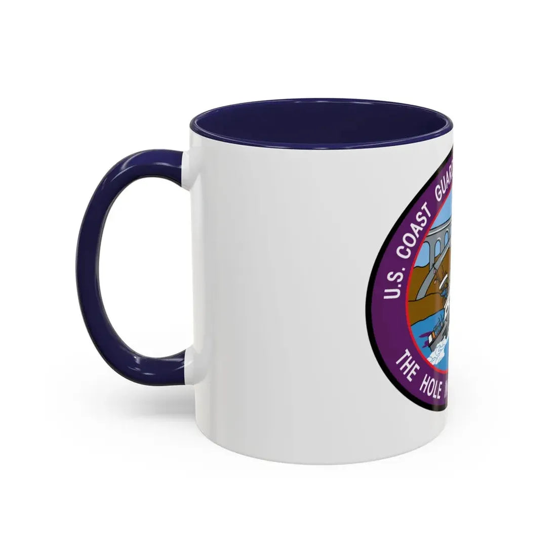 USCG Station Depoe Bay (U.S. Coast Guard) Accent Coffee Mug - Go Mug Yourself