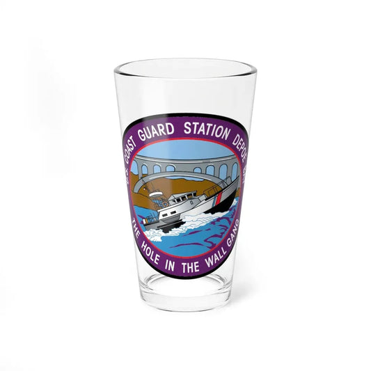 USCG Station Depoe Bay (U.S. Coast Guard) Pint Glass 16oz 16oz - Go Mug Yourself