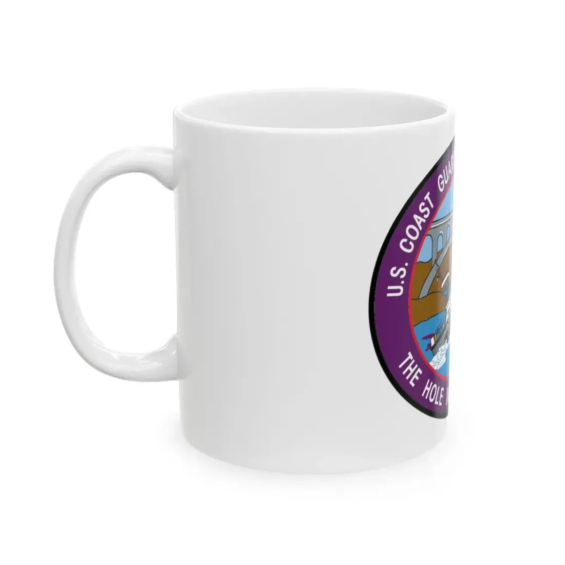 USCG Station Depoe Bay (U.S. Coast Guard) White Coffee Mug - Go Mug Yourself