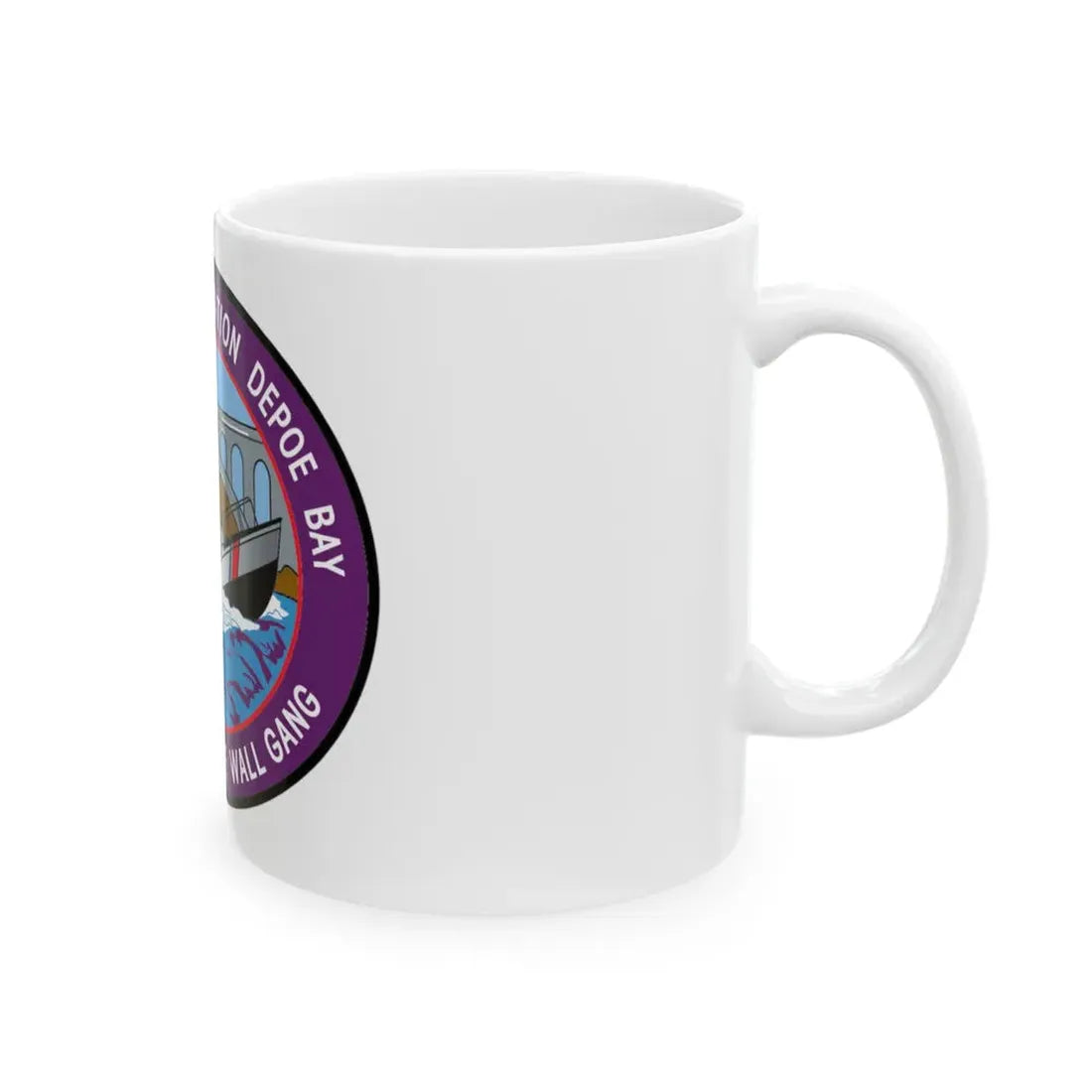USCG Station Depoe Bay (U.S. Coast Guard) White Coffee Mug - Go Mug Yourself