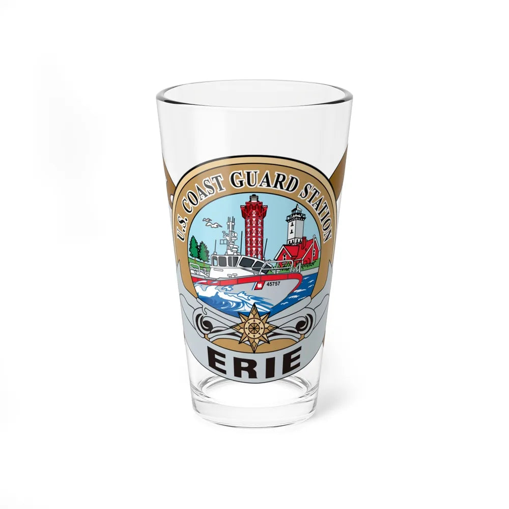 USCG Station Erie (U.S. Coast Guard) Pint Glass 16oz-16oz-Go Mug Yourself