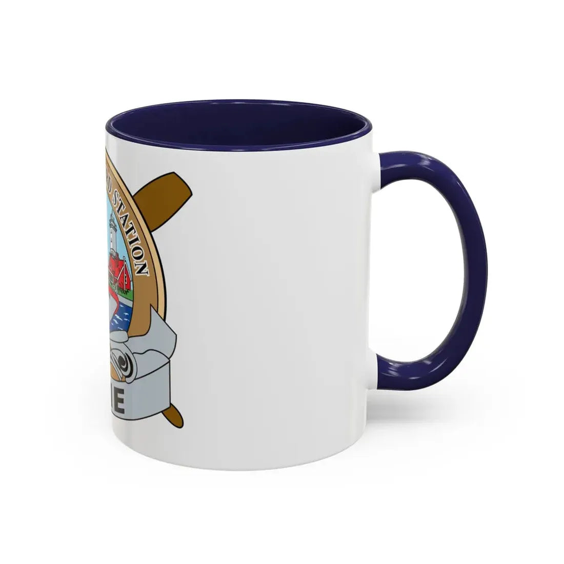 USCG Station Erie (U.S. Coast Guard) Accent Coffee Mug - Go Mug Yourself