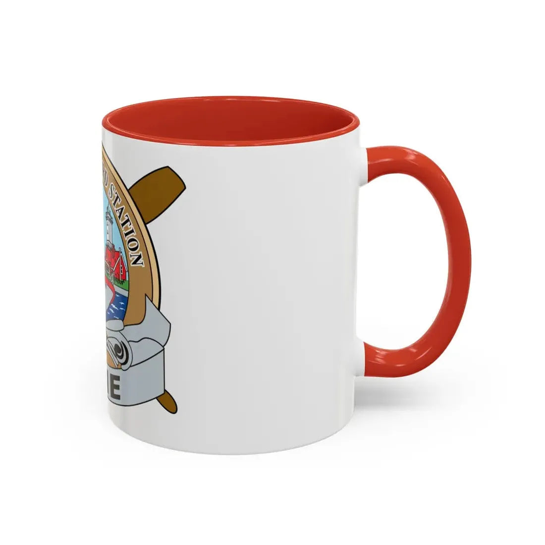 USCG Station Erie (U.S. Coast Guard) Accent Coffee Mug - Go Mug Yourself