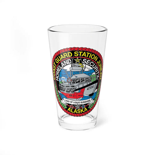 USCG Station Juneau Alaska Homeland Security (U.S. Coast Guard) Pint Glass 16oz-16oz-Go Mug Yourself