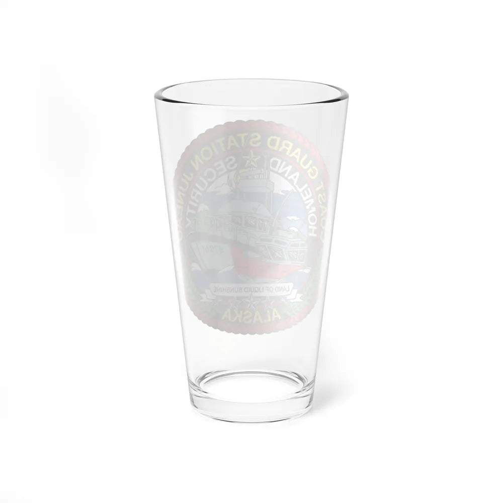 USCG Station Juneau Alaska Homeland Security (U.S. Coast Guard) Pint Glass 16oz-Go Mug Yourself