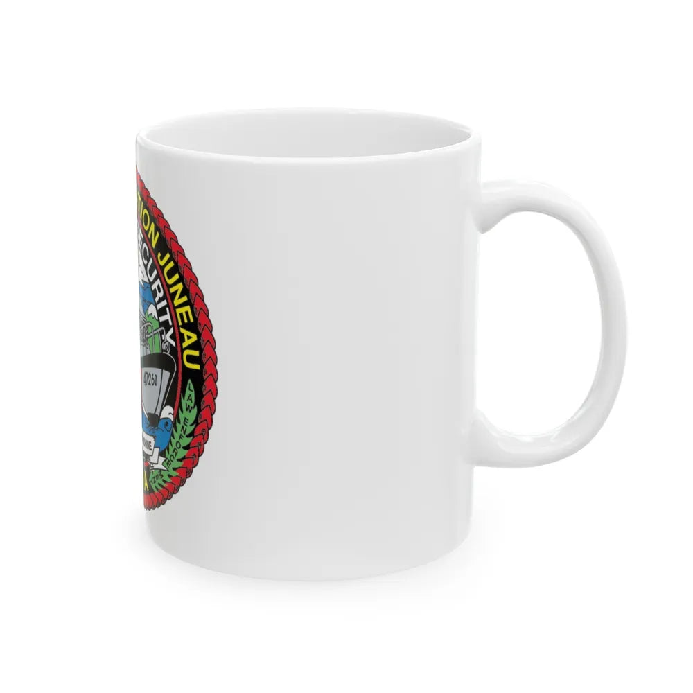 USCG Station Juneau Alaska Homeland Security (U.S. Coast Guard) White Coffee Mug-Go Mug Yourself