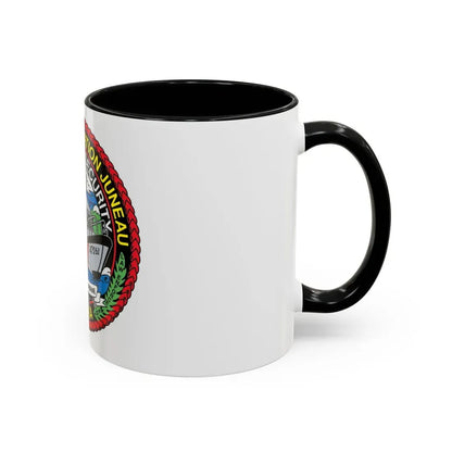 USCG Station Juneau Alaska   Homeland Security (U.S. Coast Guard) Accent Coffee Mug - Go Mug Yourself