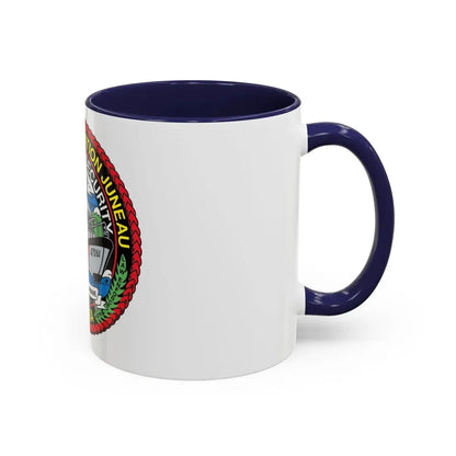 USCG Station Juneau Alaska   Homeland Security (U.S. Coast Guard) Accent Coffee Mug - Go Mug Yourself