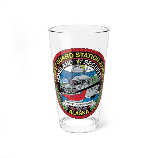 USCG Station Juneau Alaska   Homeland Security (U.S. Coast Guard) Pint Glass 16oz 16oz - Go Mug Yourself