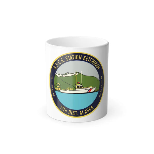 USCG Station Ketchikan 17th Dist (U.S. Coast Guard) Color Changing Mug 11oz-11oz-Go Mug Yourself