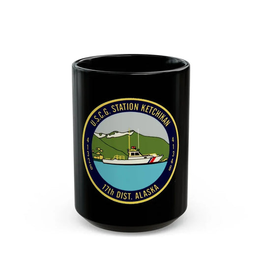 USCG Station Ketchikan 17th Dist (U.S. Coast Guard) Black Coffee Mug 15oz - Go Mug Yourself