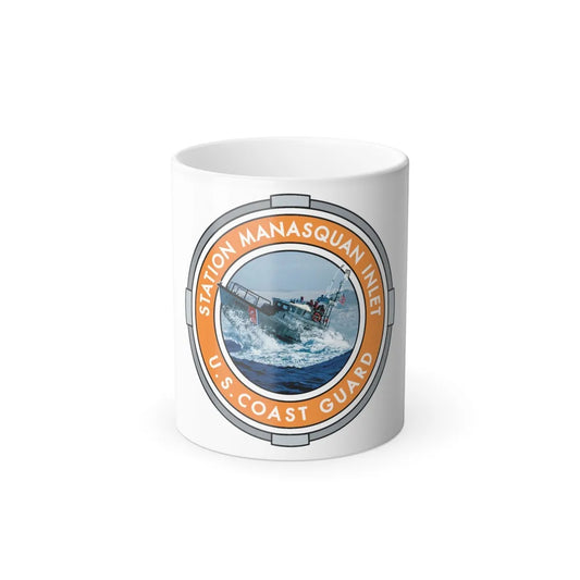 USCG Station Manasquan Inlet (U.S. Coast Guard) Color Changing Mug 11oz-11oz-Go Mug Yourself