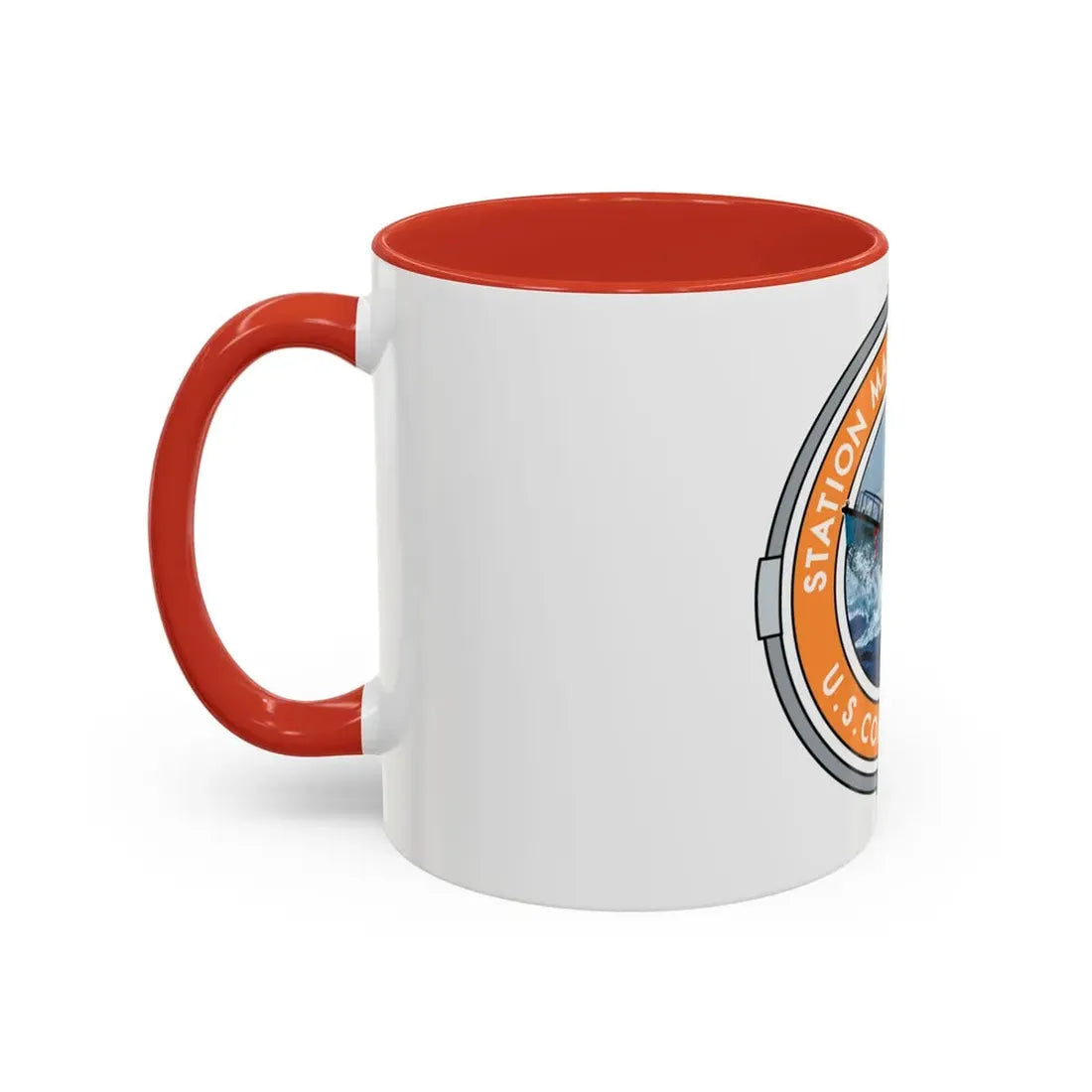 USCG Station Manasquan Inlet (U.S. Coast Guard) Accent Coffee Mug - Go Mug Yourself