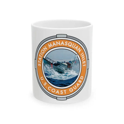 USCG Station Manasquan Inlet (U.S. Coast Guard) White Coffee Mug 11oz - Go Mug Yourself