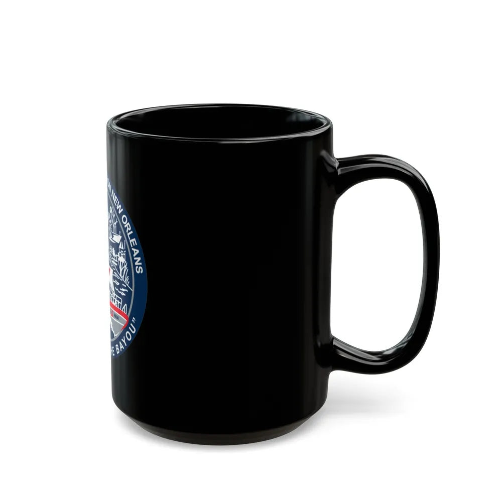 USCG Station New Orleans (U.S. Coast Guard) Black Coffee Mug-Go Mug Yourself