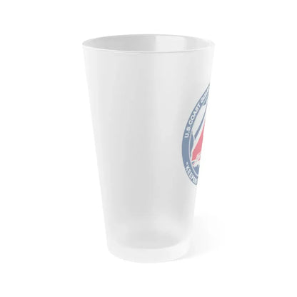 USCG Station New Orleans (U.S. Coast Guard) Frosted Pint Glass 16oz - Go Mug Yourself