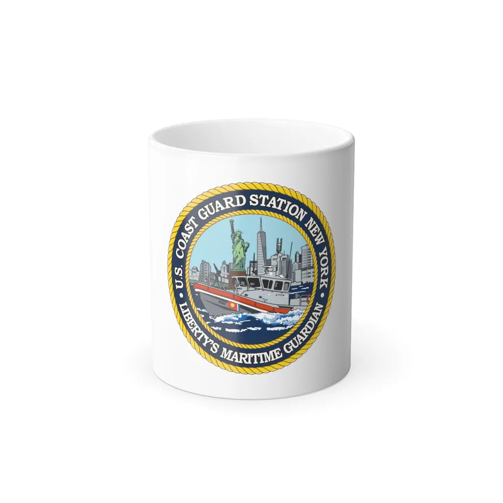 USCG Station New York (U.S. Coast Guard) Color Changing Mug 11oz-11oz-Go Mug Yourself