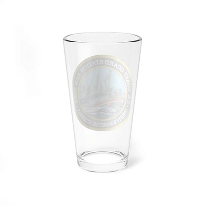 USCG Station New York (U.S. Coast Guard) Pint Glass 16oz-Go Mug Yourself