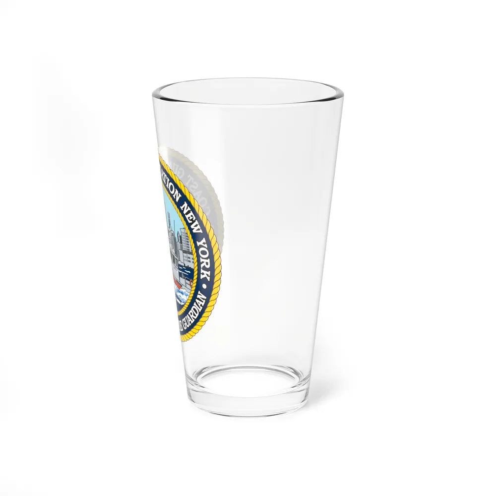 USCG Station New York (U.S. Coast Guard) Pint Glass 16oz-Go Mug Yourself