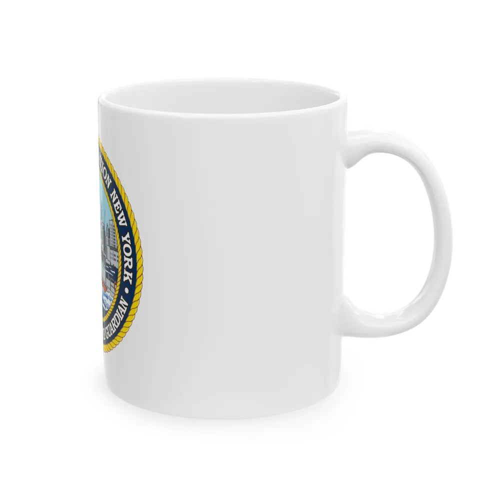 USCG Station New York (U.S. Coast Guard) White Coffee Mug-Go Mug Yourself