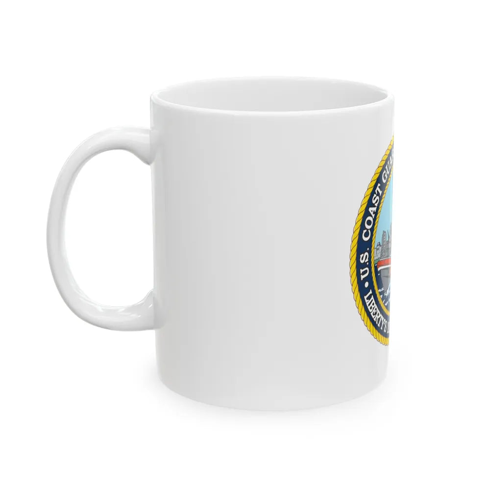 USCG Station New York (U.S. Coast Guard) White Coffee Mug-Go Mug Yourself