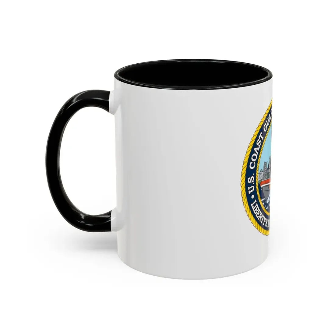 USCG Station New York (U.S. Coast Guard) Accent Coffee Mug - Go Mug Yourself
