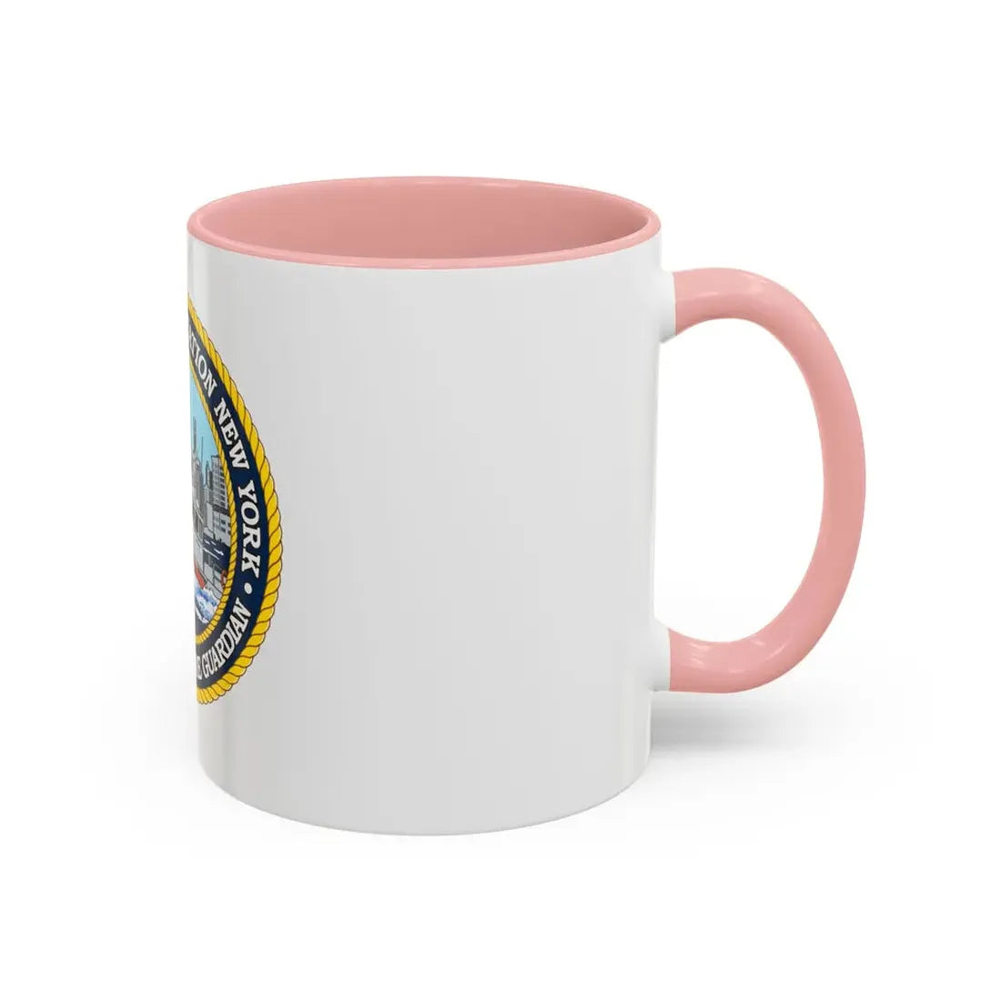USCG Station New York (U.S. Coast Guard) Accent Coffee Mug - Go Mug Yourself