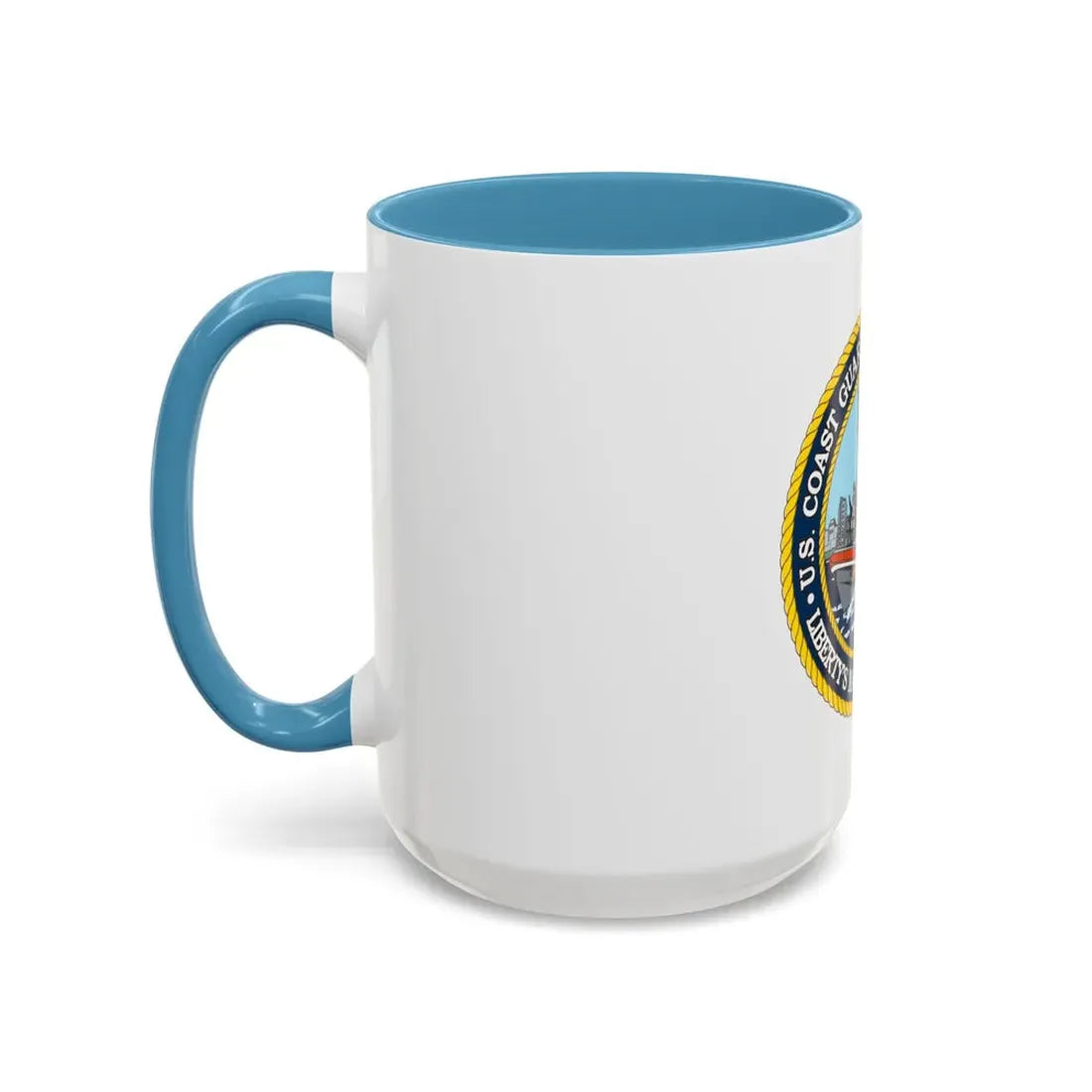 USCG Station New York (U.S. Coast Guard) Accent Coffee Mug - Go Mug Yourself