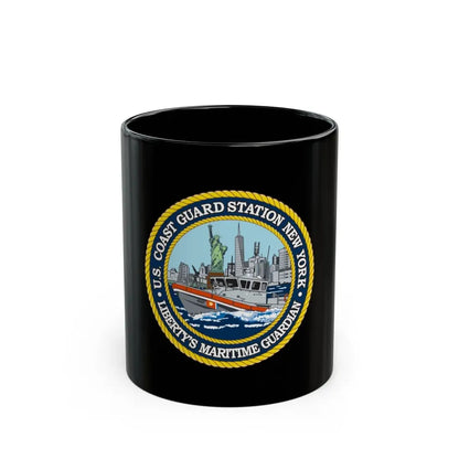 USCG Station New York (U.S. Coast Guard) Black Coffee Mug 11oz - Go Mug Yourself