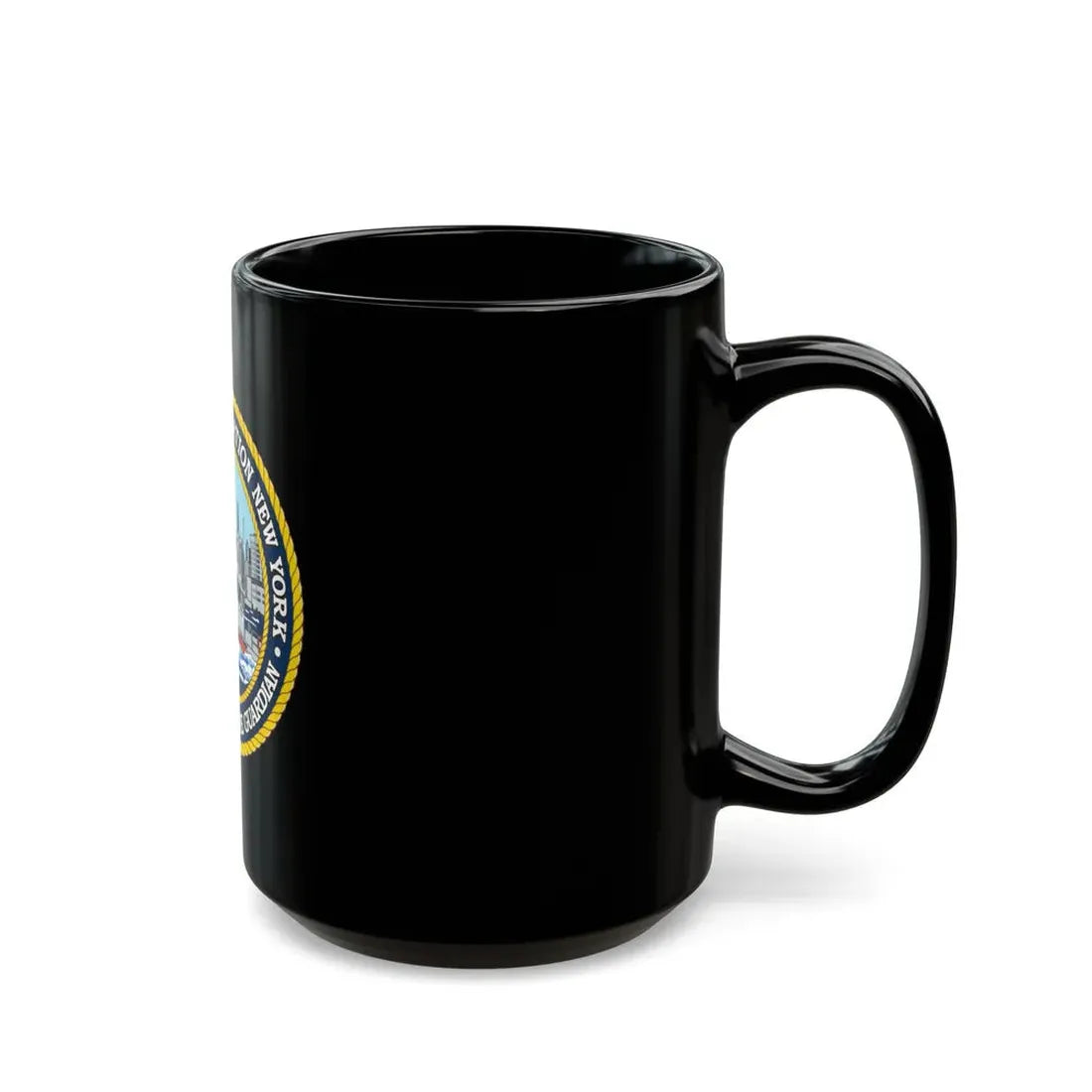 USCG Station New York (U.S. Coast Guard) Black Coffee Mug - Go Mug Yourself