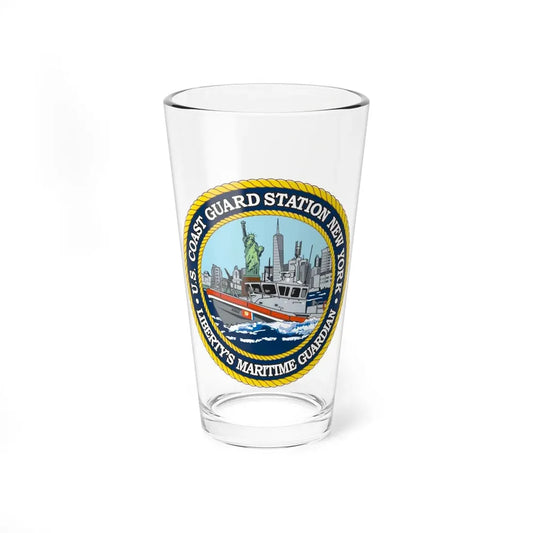USCG Station New York (U.S. Coast Guard) Pint Glass 16oz 16oz - Go Mug Yourself