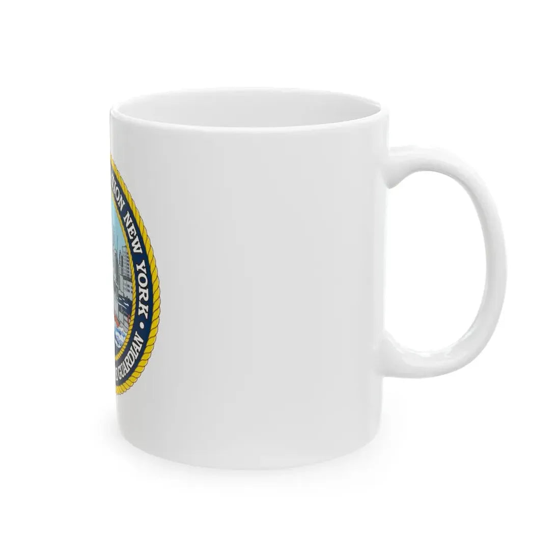 USCG Station New York (U.S. Coast Guard) White Coffee Mug - Go Mug Yourself