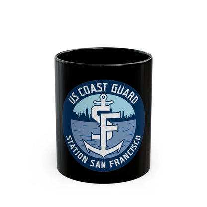 USCG Station San Francisco (U.S. Coast Guard) Black Coffee Mug-11oz-Go Mug Yourself