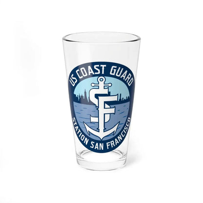 USCG Station San Francisco (U.S. Coast Guard) Pint Glass 16oz 16oz - Go Mug Yourself