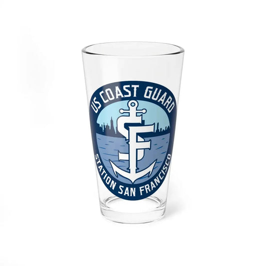 USCG Station San Francisco (U.S. Coast Guard) Pint Glass 16oz 16oz - Go Mug Yourself