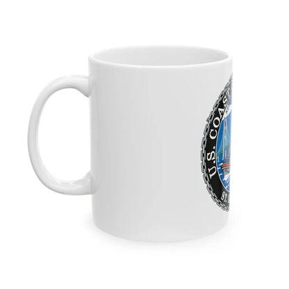 USCG Station St Ignace MI (U.S. Coast Guard) White Coffee Mug-Go Mug Yourself