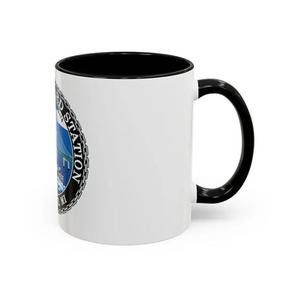 USCG Station St Ignace MI (U.S. Coast Guard) Accent Coffee Mug - Go Mug Yourself
