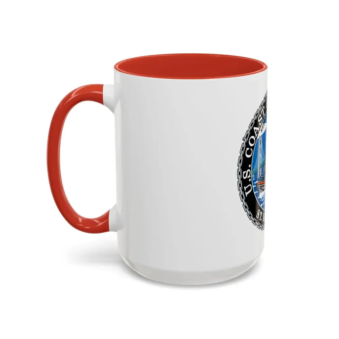 USCG Station St Ignace MI (U.S. Coast Guard) Accent Coffee Mug - Go Mug Yourself